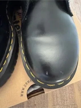 Yellow Stitching Dr. Martens | Shoes | Dr Martens Black Platform Laceup Combat Boots ...